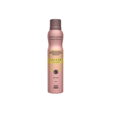اسپری زنانه بادی کر (Body care) مدل Lalique Lamour حجم 200 میلی لیتر