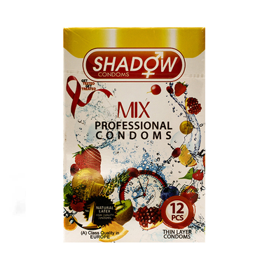 کاندوم شادو (Shadow) مدل متنوع بسته 12 عددی