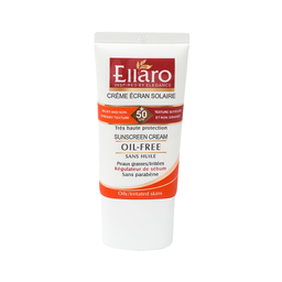 کرم ضد آفتاب فاقد چربی و پارابن الارو (Ellaro) با +SPF50 بی رنگ حجم 40 میلی‌لیتر