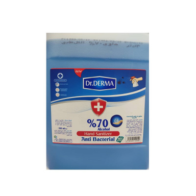محلول ضدعفونی کننده دست دکتردرما (Dr derma) حجم 4000 میلی‌لیتر 70درصد