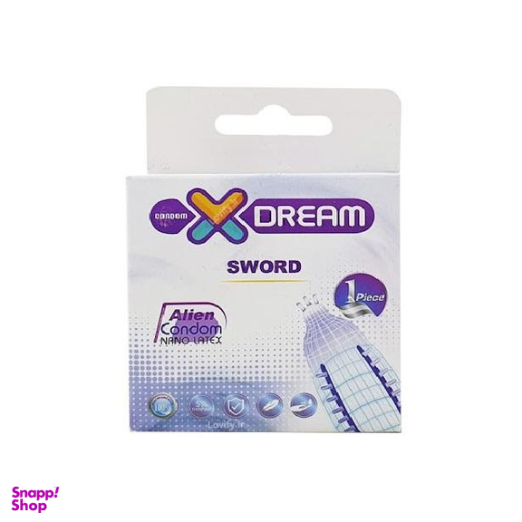 کاندوم فضایی ایکس دریم (Xdream) مدل Sword بسته 1 عددی