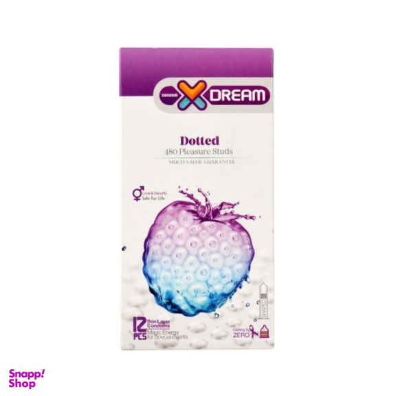 کاندوم ایکس دریم (XDream) مدل Dotted بسته 12 عددی