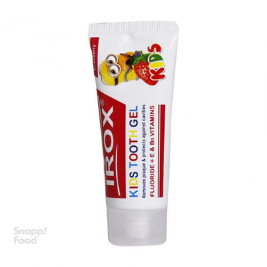 ژل دندان بچه ایروکس (Irox) مدل Strawbwrry وزن 80 گرم