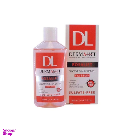 ژل شستشوی درمالیفت مدل Rosalift مناسب پوست حساس حجم 200 میلی لیتر