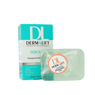 پن شفاف کاهش دهنده چربی پوست درمالیفت (Dermalift) مدل Sebolift وزن 100 گرم