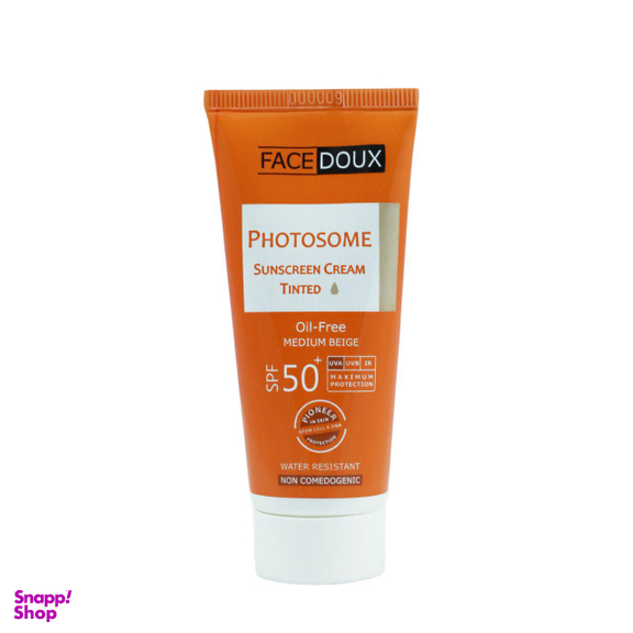 کرم ضد آفتاب فیس دوکس (Face Doux) سری Photosome با SPF50 مناسب پوست های چرب رنگ بژ متوسط حجم 40 میلی‌‌ لیتر