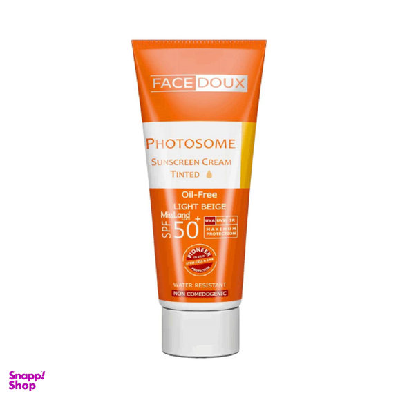 کرم ضد آفتاب فیس دوکس (Face Doux) سری Photosome با SPF50 مناسب پوست های چرب رنگ بژ روشن حجم 40 میلی‌‌ لیتر
