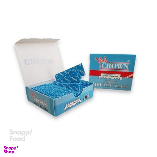 تیغ یدک کراون (Crown) مدل Saloon بسته 100 عددی