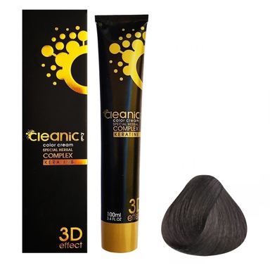 رنگ مو کلینیک کیندی (Cleanic Kindii) شماره 4.1 رنگ قهوه ای خاکستری متوسط حجم 100 میلی‌ لیتر