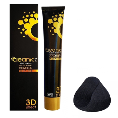 رنگ مو کلینیک کیندی (Cleanic Kindii) شماره 1.1 رنگ مشکی پرکلاغی حجم 100 میلی‌ لیتر