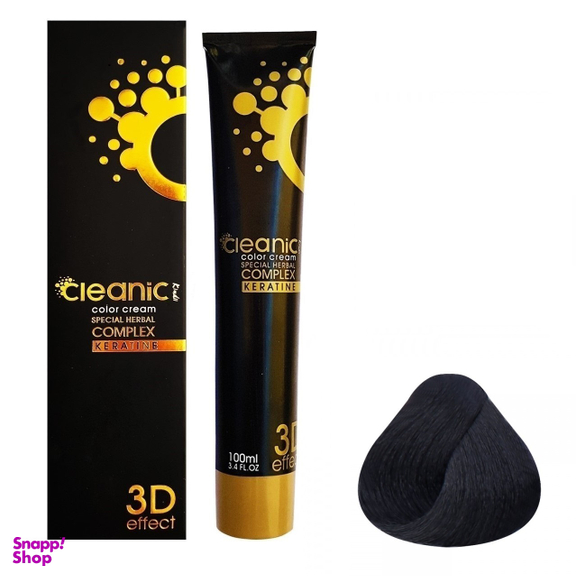 رنگ مو کلینیک کیندی (Cleanic Kindii) شماره 1.1 رنگ مشکی پرکلاغی حجم 100 میلی‌ لیتر