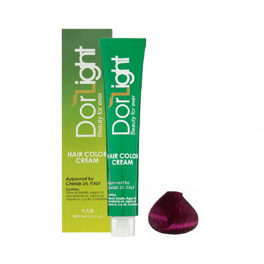 رنگ مو دورلایت (Dor Light) شماره 5.20 رنگ شرابی روشن حجم 100 میلی‌لیتر