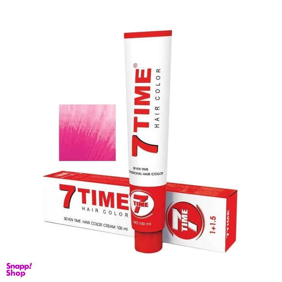 رنگ مو سون تایم (7Time) شماره QP رنگ صورتی کوارتز حجم 100 میلی‌لیتر