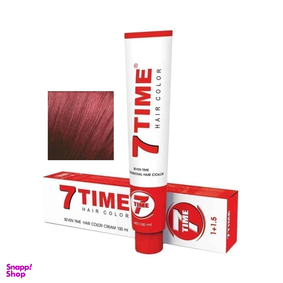 رنگ مو سون تایم (7Time) شماره Z.6 رنگ بلوند ماهوگانی قرمز تیره حجم 100 میلی‌لیتر