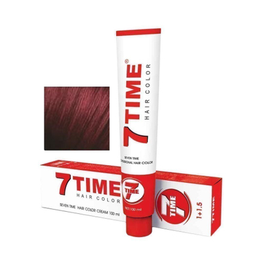 رنگ مو سون تایم (7Time) شماره Z.4 رنگ قهوه ای ماهوگانی قرمز حجم 100 میلی‌لیتر