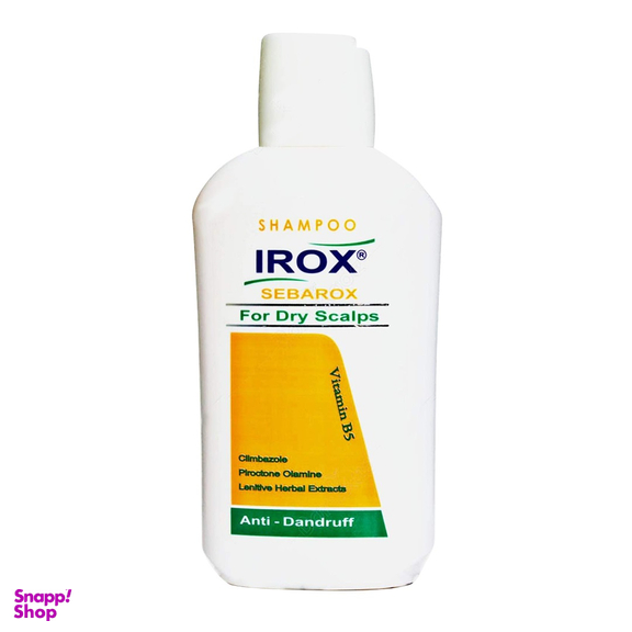 شامپو مو ایروکس (Irox) سری Sebarox مدل Anti Dandruff مناسب پوست سر خشک حجم 200 میلی‌لیتر