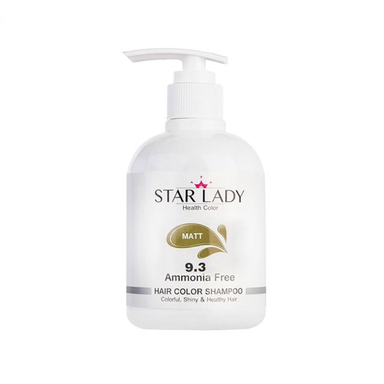 شامپو رنگ مو زنانه استار لیدی (Star Lady) شماره 9.3 رنگ زیتونی حجم 300 میلی‌ لیتر