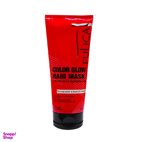 ماسک مو فولیکا (Fulica) مدل Color Glow مخصوص موهای رنگ شده وزن 200 گرم