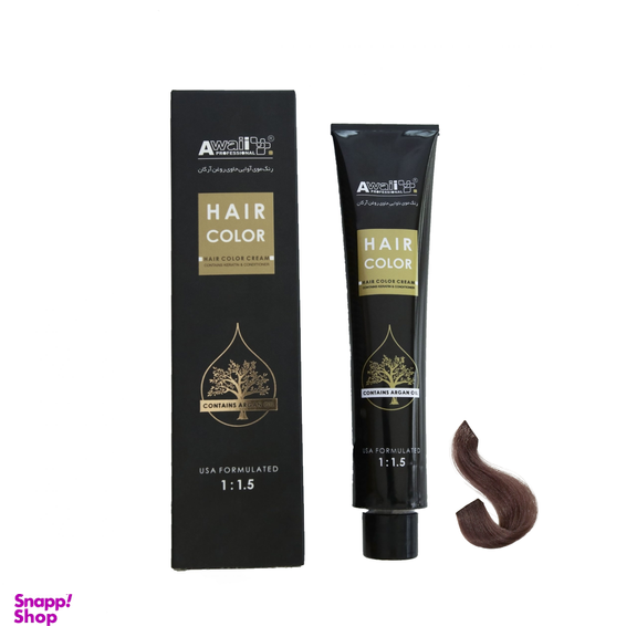 رنگ مو آوایی (Awaii) سری مرواریدی شماره 7.71 رنگ بلوند مرواریدی متوسط حجم 120 میلی لیتر