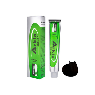 رنگ مو آرکیا (Arkia) سری دودی شماره 4.1 C3 رنگ قهوه ایی دودی متوسط حجم 100 میلی لیتر