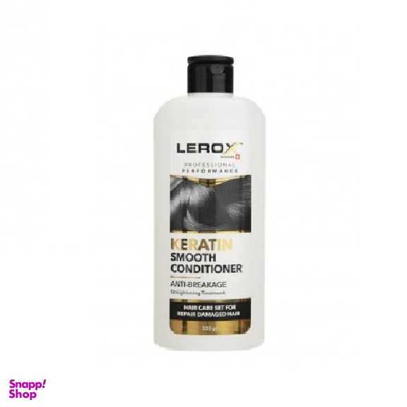 نرم کننده مو سر لروکس (Lerox) مدل Keratin مناسب موهای شکننده و آسیب دیده وزن 300 گرم