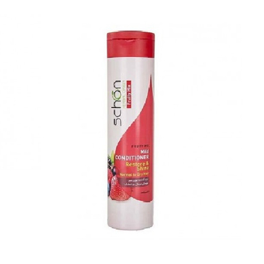 نرم کننده مو سر شون (Schon) مدل Restore & shine مناسب موهای نرمال و خشک حجم 400 میلی لیتر