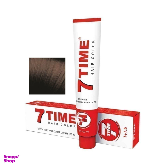 رنگ مو سون تایم (7Time) شماره A.4 رنگ قهوه ای خاکستری روشن حجم 100 میلی‌لیتر