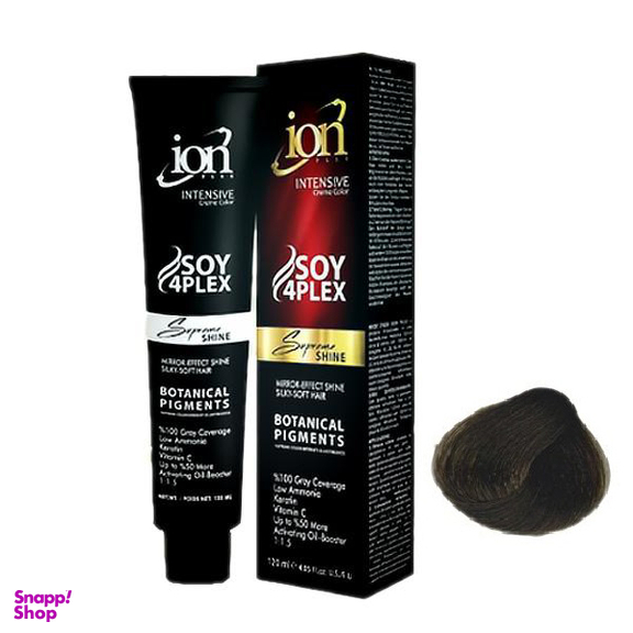 رنگ مو آیون (Ion) شماره 5.8 رنگ قهوه ای زیتونی روشن حجم 120 میلی‌لیتر