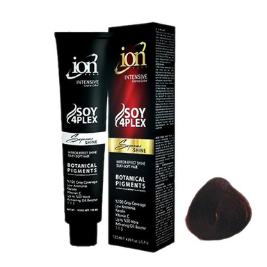 رنگ مو آیون (Ion) شماره 4.20 رنگ شرابی بادمجانی تیره حجم 120 میلی‌لیتر