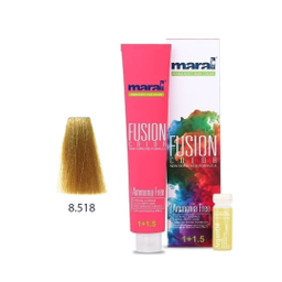 رنگ مو فاقد آمونیاک مارال (Maral) مدل Fusion شماره 8.518 رنگ کنجدی حجم 100 میلی‌لیتر