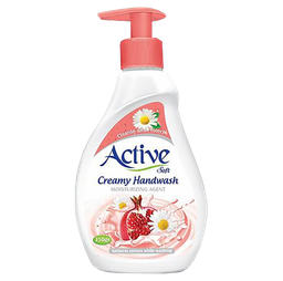 مایع دستشویی کرمی اکتیو (Active) مدل صورتی مقدار 350 گرم