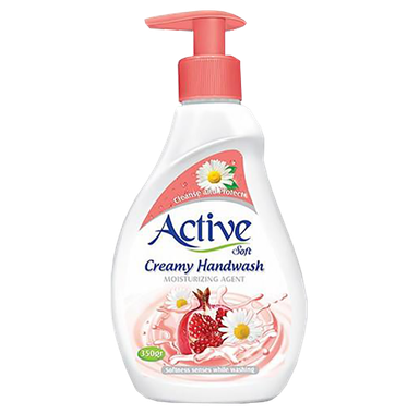 مایع دستشویی کرمی اکتیو (Active) مدل صورتی مقدار 350 گرم