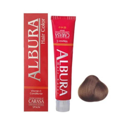 رنگ مو آلبورا (Albura) مدل Carasa شماره 6.45 رنگ بلوند تنباکویی تیره حجم 100 میلی‌ لیتر