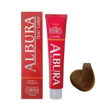 رنگ مو آلبورا (Albura) مدل Carasa شماره M4-5.2 رنگ قهوه ای زیتونی روشن حجم 100 میلی‌ لیتر