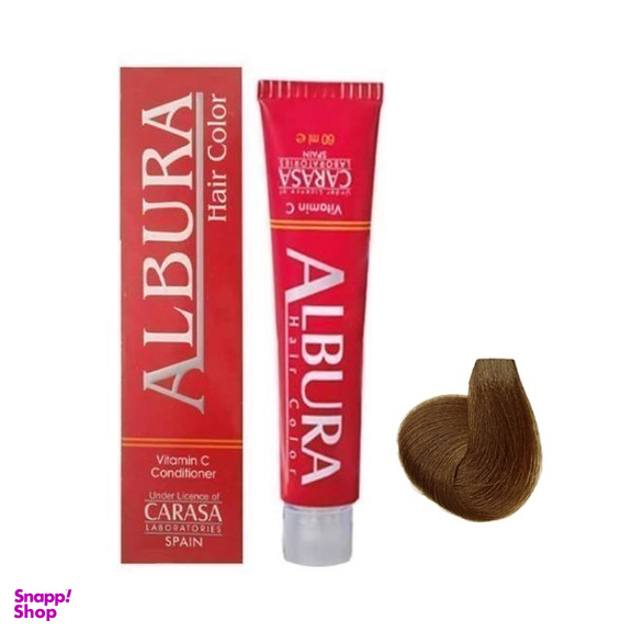 رنگ مو آلبورا (Albura) مدل Carasa شماره M4-5.2 رنگ قهوه ای زیتونی روشن حجم 100 میلی‌ لیتر