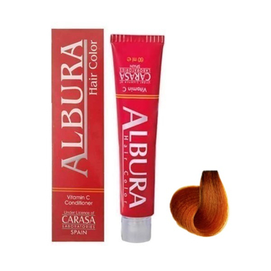 رنگ مو آلبورا (Albura) مدل Carasa شماره 5.4 رنگ شاه بلوطی روشن حجم 100 میلی‌ لیتر