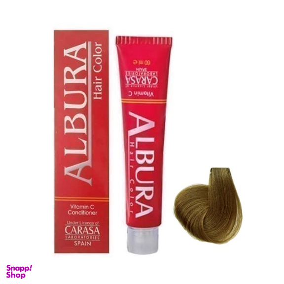 رنگ مو آلبورا (Albura) مدل Carasa شماره M5-6.2 رنگ بلوند زیتونی تیره حجم 100 میلی‌ لیتر