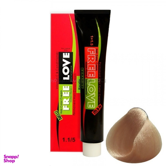 رنگ مو فری لاو (Free Love) شماره G10.10.5 رنگ بلوند طلایی خیلی خیلی روشن حجم 100 میلیلیتر