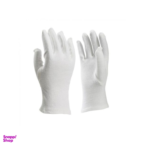 دستکش نخی مردانه رنگ سفید