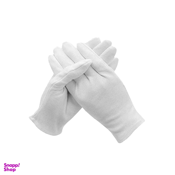 دستکش نخی مردانه رنگ سفید