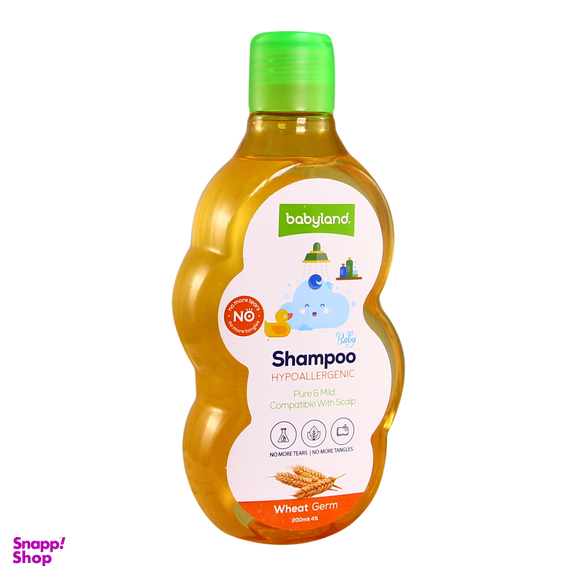 شامپو بچه بیبی لند (Baby Land) مدل Wheat Germ حجم 200 میلی لیتر