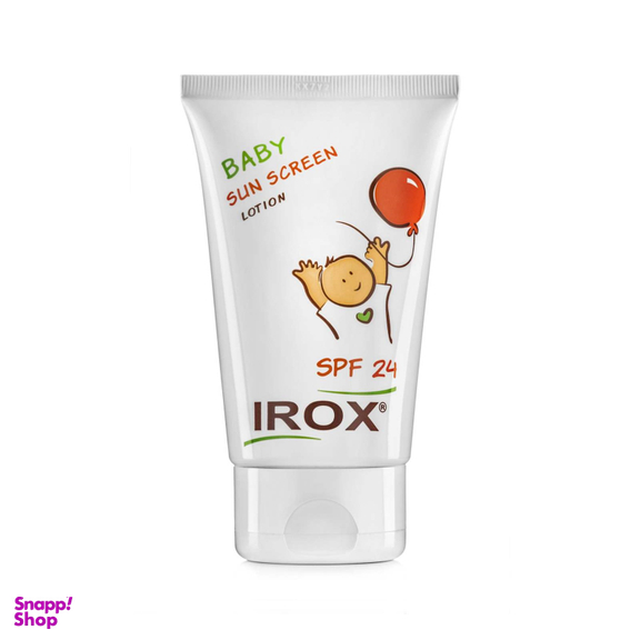 لوسیون ضدآفتاب کودکان ایروکس(Irox) مدل Baby Sun screen Lotion SPF24 حجم 135 گرم