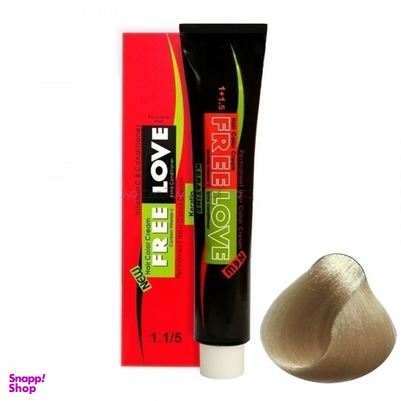 رنگ مو فری لاو (Free Love) شماره M8.9.3 رنگ بلوند زیتونی خیلی روشن حجم 100 میلیلیتر