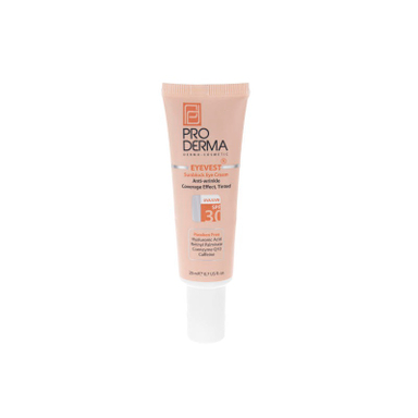 کرم رنگی ضد چروک دور چشم پرودرما (Proderma) مدل Coverage حجم 20 میلی لیتر