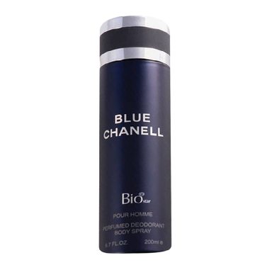 اسپری مردانه بیواستار (Bio Star) مدل Blue Chanell حجم 200 میلی لیتر