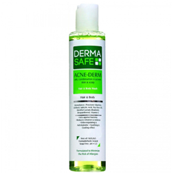 شامپو سر و بدن درماسیف (Dermasafe) مناسب برای پوست سر چرب حجم 200 میلی لیتر