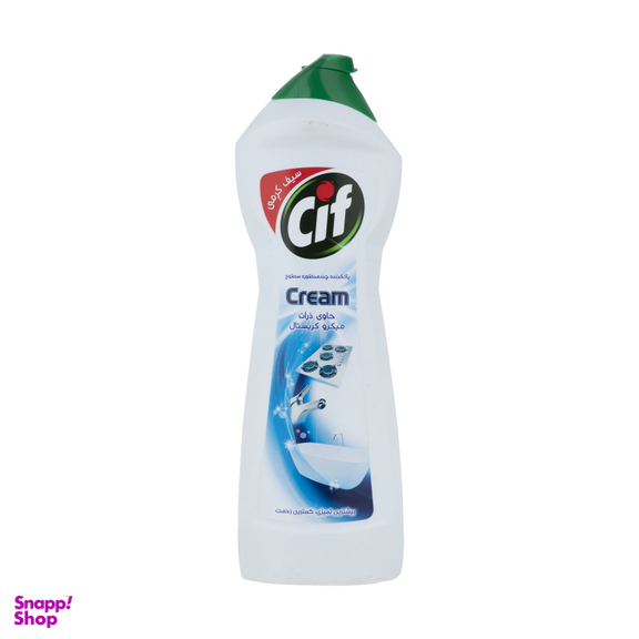پاک کننده کرمی سطوح سیف (Cif) مدل میکروکریستال حجم 750 میلی لیتر