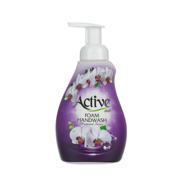 فوم دستشویی اکتیو (Active) سری Diamond مدل Purple وزن 500 گرم