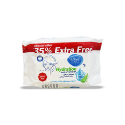 دستمال مرطوب آرایش دافی (Dafi) حاوی آلویه ورا بسته 27 عددی