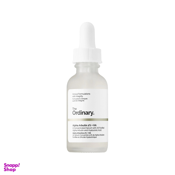 سرم ضدلک اوردینری (Ordinary) مدل Alpha Arbutin 2% + HA حجم 30 میلی لیتر